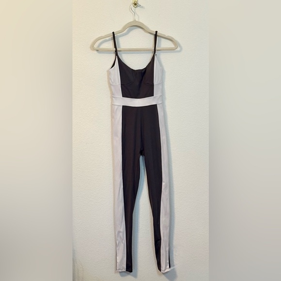 Yellow The Label Mackenzie Belted Bodysuit in Charcoal Grey- Size Small - Picture 3 of 11